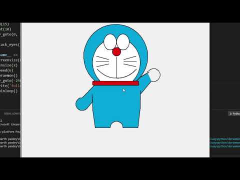 Build Doraemon Using Python Programming || By MR.Proghammer || easy programing