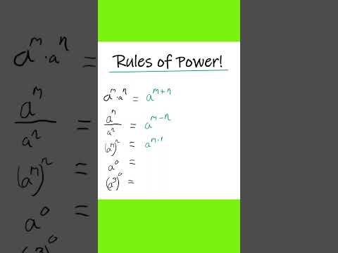 Rule of Power in math #math #mathtricks #mathtrick #mathrules