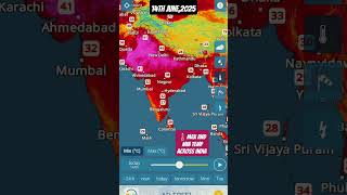 Today's Weather Report of India, 14th June, 2025 #dailyweather  #india #weatherindia #heatwaveindia