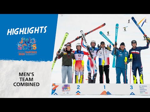 JWSC Tarvisio 2025 - Men's Team Combined Highlights | FIS Alpine