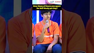 How Many of Hours AIR 9 Spent For Self Study Per Day? | Dhruvin Hemant Doshi | #jeeadvanced2024