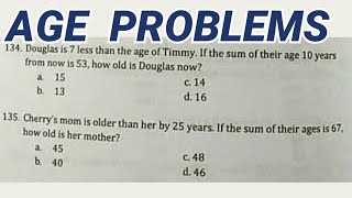 AGE PROBLEM | Numerical Reasoning CSE Math reviewer