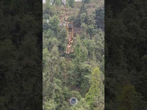 मसूरी में जिप लाइन का खूबसूरत नजारा | Beautiful View Of Zip Line In Mussoorie | मसूरी | Mussoorie |