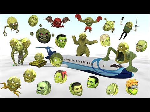 AIRPLANE FALLS LIN GANG MELON ARMY TITAN SNAKE CARRIER BOXER NUEROMELON SPARTAN KICKING in Gmod !