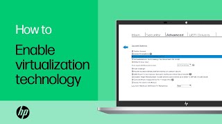How to enable virtualization technology on HP laptop PCs | Product Category | HP Support