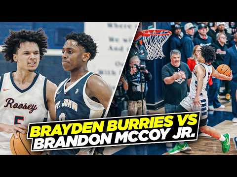 #1 Ranked PG Brandon McCoy Jr. Vs #2 Ranked SG Brayden Burries Playoff THRILLER In A SOLD OUT GYM!