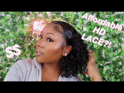 SUPER SOFT AND AFFORDABLE CURLY BOB WIG INSTALL | 360 INVISIBLE HD LACE?!! | YOOWIGS