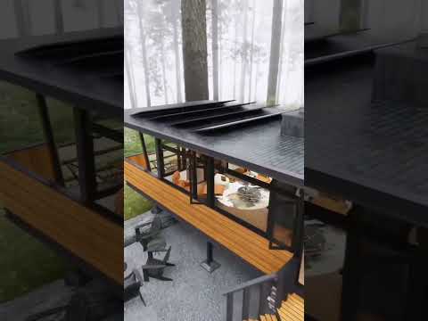 1 bedroom luxury shipping container home exterior tour. #trending #tinyhome #shippingcontainerhouse
