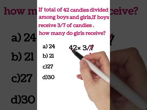 🍬 Boys & Girls Candy Puzzle | Can You Solve It?"#MathPuzzle #maths #ViralShorts #MathTrick #fraction