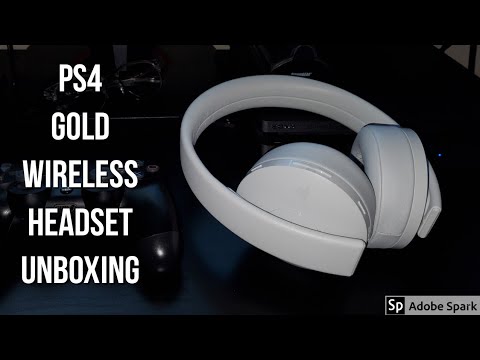 New Playstation Gold Wireless Headset Unboxing!!