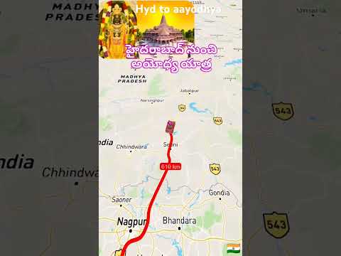 Hyderabad to aayodhya RamMandir by Car🚗 rout map #waytoaayodhya #aayodhya #rammandir #aayodhyamandir