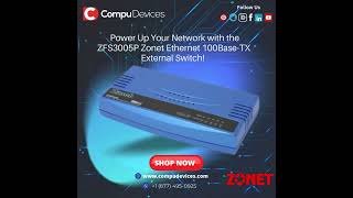 🔌 Power Up Your Network with the ZFS3005P Zonet Ethernet 100Base-TX External Switch! 🚀#networking