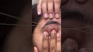 Eyebrows threading