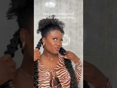 How to: Non-Braiding easy technique crochet hairstyle on natural 4c hair #4chair #4chairstyles