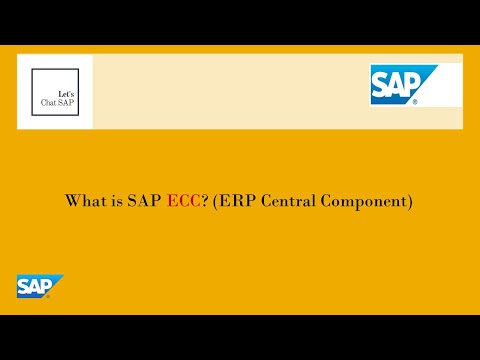 What is SAP ECC? (ERP Central Component)