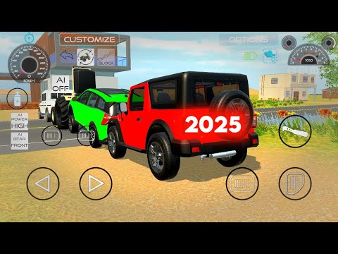 Thar, Fortuner, Tractor, Indian Vehicles Simulator 💥 Driving Games 💥 Car Games Of 2025