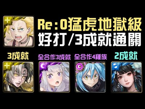 全新合作地獄3成就！愛蜜莉雅/魔王/黑金帝鴻/黑嘉嘉老師通關！加菲爾地獄級 保護聖域的猛虎（神魔之塔x轉生史萊姆x從零開始的異世界生活）隊長戰友不同/4種族/3火/加菲爾‧汀澤爾