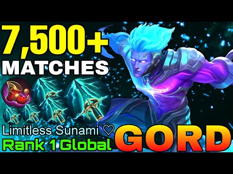 5x Sky Piercer Build Gord Insane 7,500+ Matches - Top 1 Global Gord by Limitless Sunami ♡ - MLBB