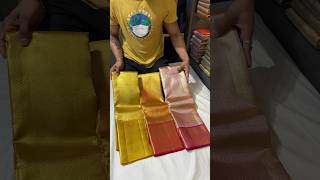 Pure Tissue Kanchipuram Sarees in Gold #kanchipattu #kanchipattusarees #sareelove