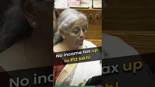 Finance Minister Nirmala Sitharaman has announced no income tax up to Rs 12 lakh income!