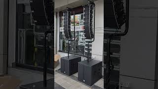 EXXO MLA186 Mini line array system. #soundcheck #exxo #linearray