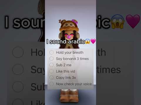 I sound so WEIRD 😱💕 #roblox