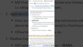 SAP Architecture #sapabap #abap #sapclasses #saplearning #education #sap