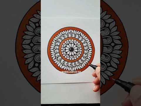 Mandala Art with Grid Precision #mandalaart #grid