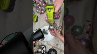 Magical DIY Floating Ornament Hack! 🎄✨ #holidaycrafts  #christmasdecorations