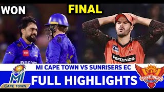 MI Cape Town Vs Sunrisers Eastern Cape Sa20 Final Match Full Highlights 2025 | MICT VS SEC