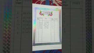Index design for Hindi assignment 👌 😄