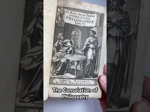 The Consolation Of Philosophy By Boethius printed 1671 #philosophy #boethius #booktube #booktok