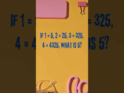 ONLY SMART PEOPLE CAN ANSWER, ARE YOU SMART? #mathschallenge #tricky #challenge #hardriddle