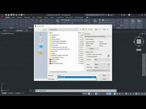 #autoCAD file #export to #PDF format#