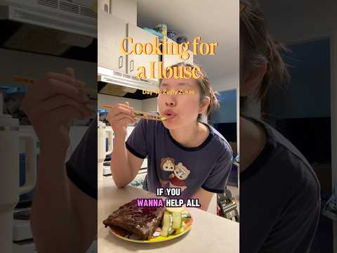 Day 41: Zesty zucchini to go with my ribs | COOKING FOR A HOUSE #cookingathome