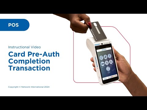 How to Complete Card Pre-Authorization on Network POS