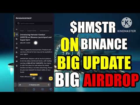 Hamster Kombat Airdrop | Big Update | Big News On HMSTR | Binance Launchpool HMSTR 🤑🤑