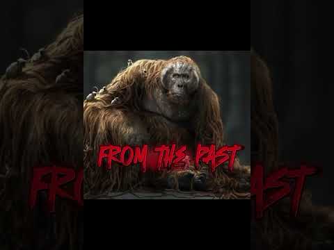 Gorillas now vs back then #gigantopithecus #ancient #creepy