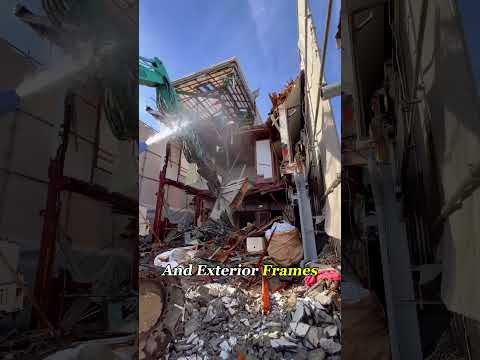 Japan’s Silent Demolition Method 😳#construction #engineering #japan #Knowledge
