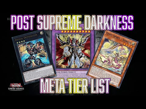 YUGIOH Meta Tier List POST Supreme Darkness