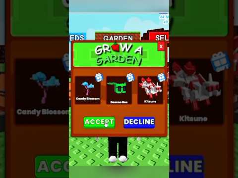 Getting Candy Blossom & Kitsune pet  Was Easier Than I Thought in Grow a Garden #growagarden #shorts