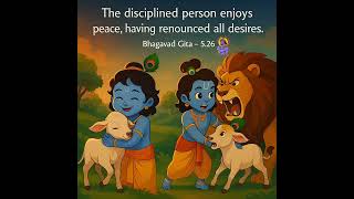 Discipline Brings Peace – Bhagavad Gita’s Truth 🕊️ #GitaShorts