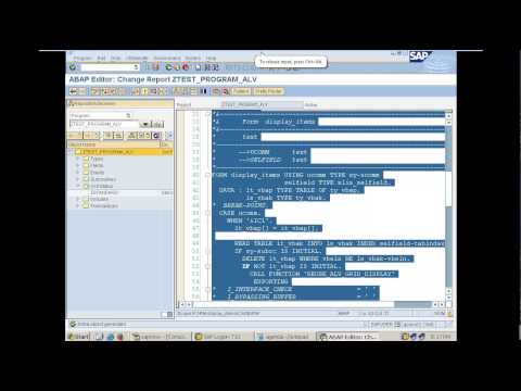 PF status in ALV, Database operation - Day 8