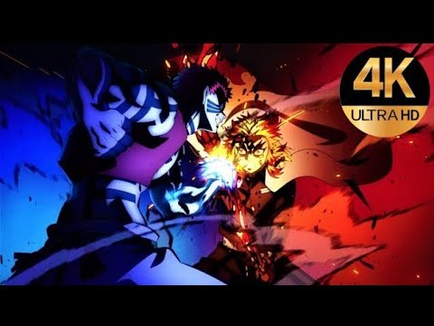 Rengoku vs Akaza full fight in hindi #demonslayer #akaza #rengoku#anime