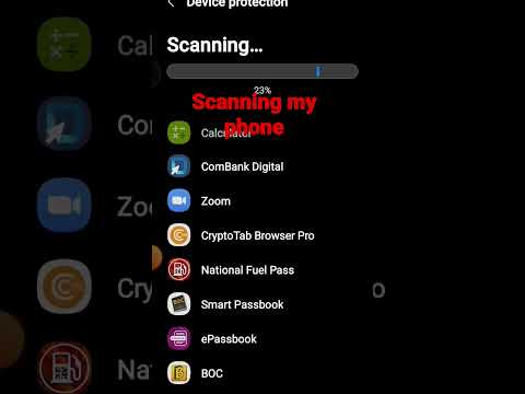 Virus scanning samsung mobile|| full virus gurd #technology #shorts #new #tricks #youtube #tags