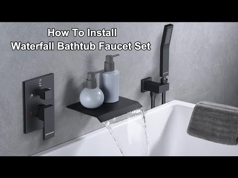 Installation Video for Bostingner Waterfall Bathtub Faucet Set with Sprayer