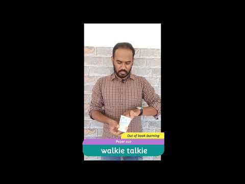 Paper cup walkie-talkie