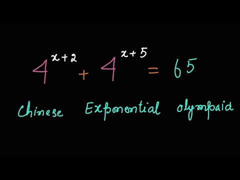 Chinese Math Olympaid Exponential Question