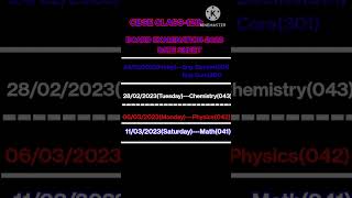 CBSE CLASS 12th BOARD EXAMINATION 2023 DATE SHEET,#shorts,#videos,#viral,#question