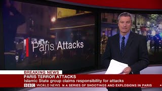 Paris Terror Attacks | BBC World News coverage 14.11 (2015).